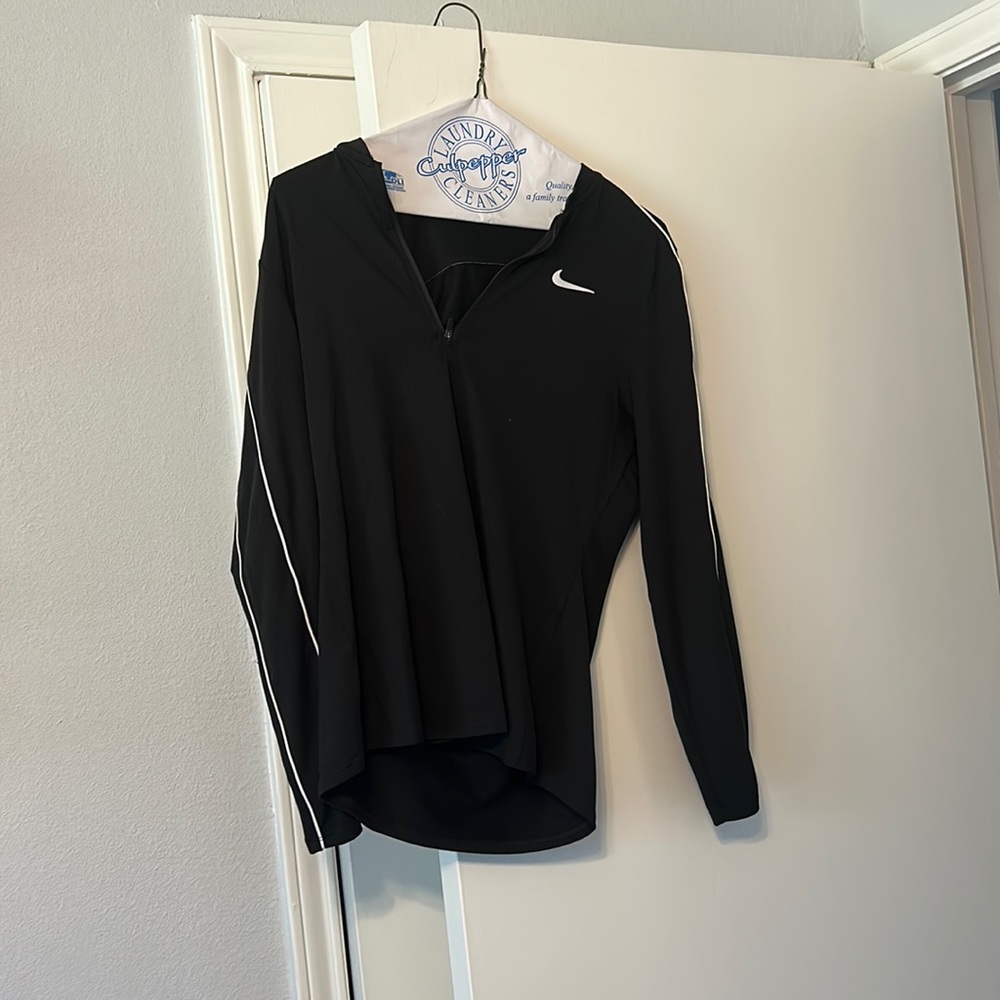 thin black Nike womens zip up